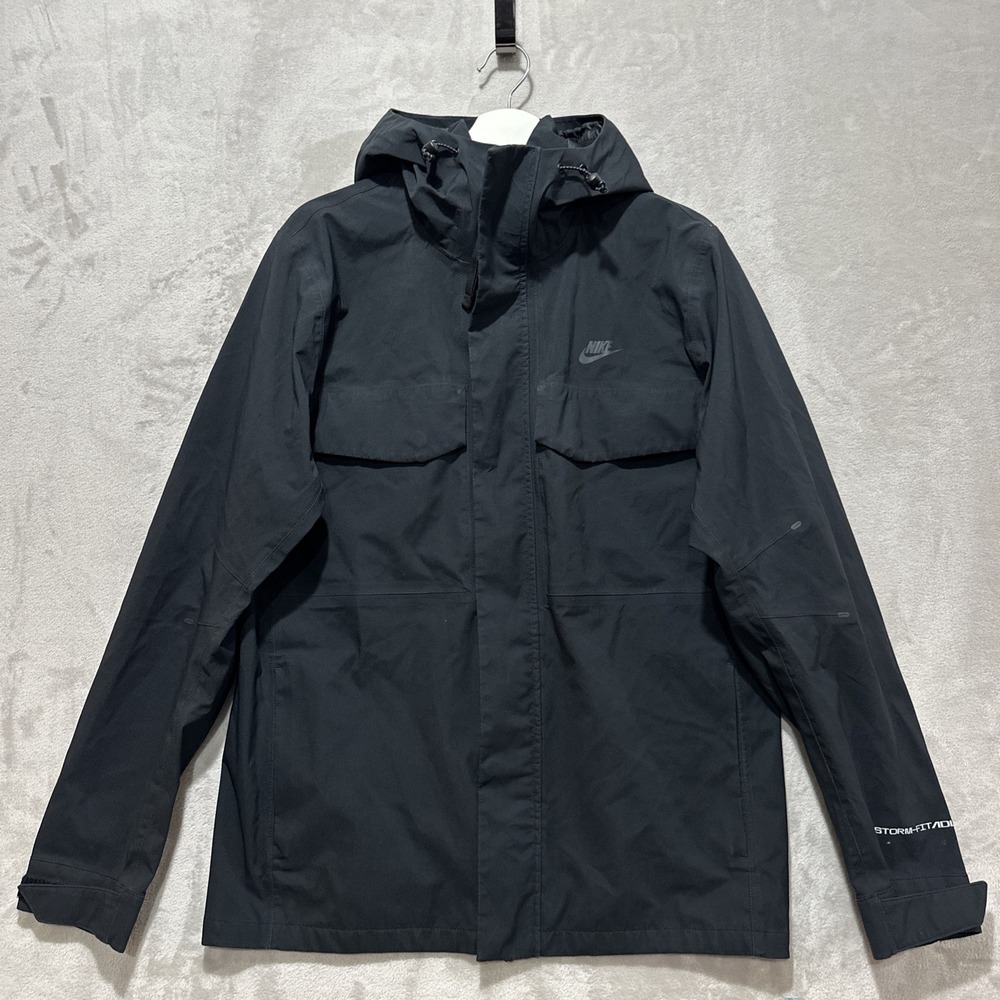 Nike Sportswear Storm-Fit ADV M65 Shell Hooded Jacket Men's M Black Long Sleeve